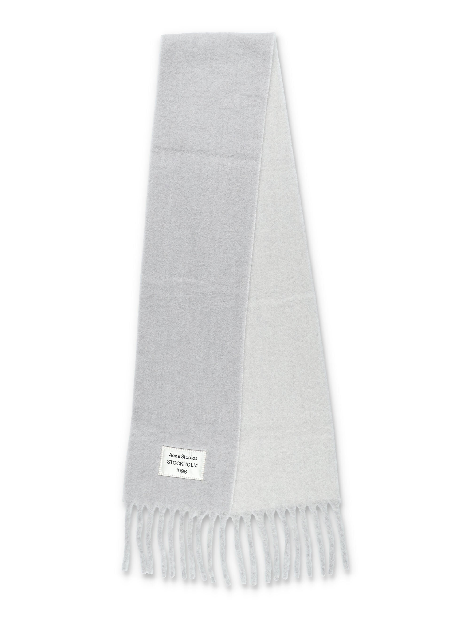 ACNE STUDIOS Wool Scarf with Fringes - 216 cm x 26 cm