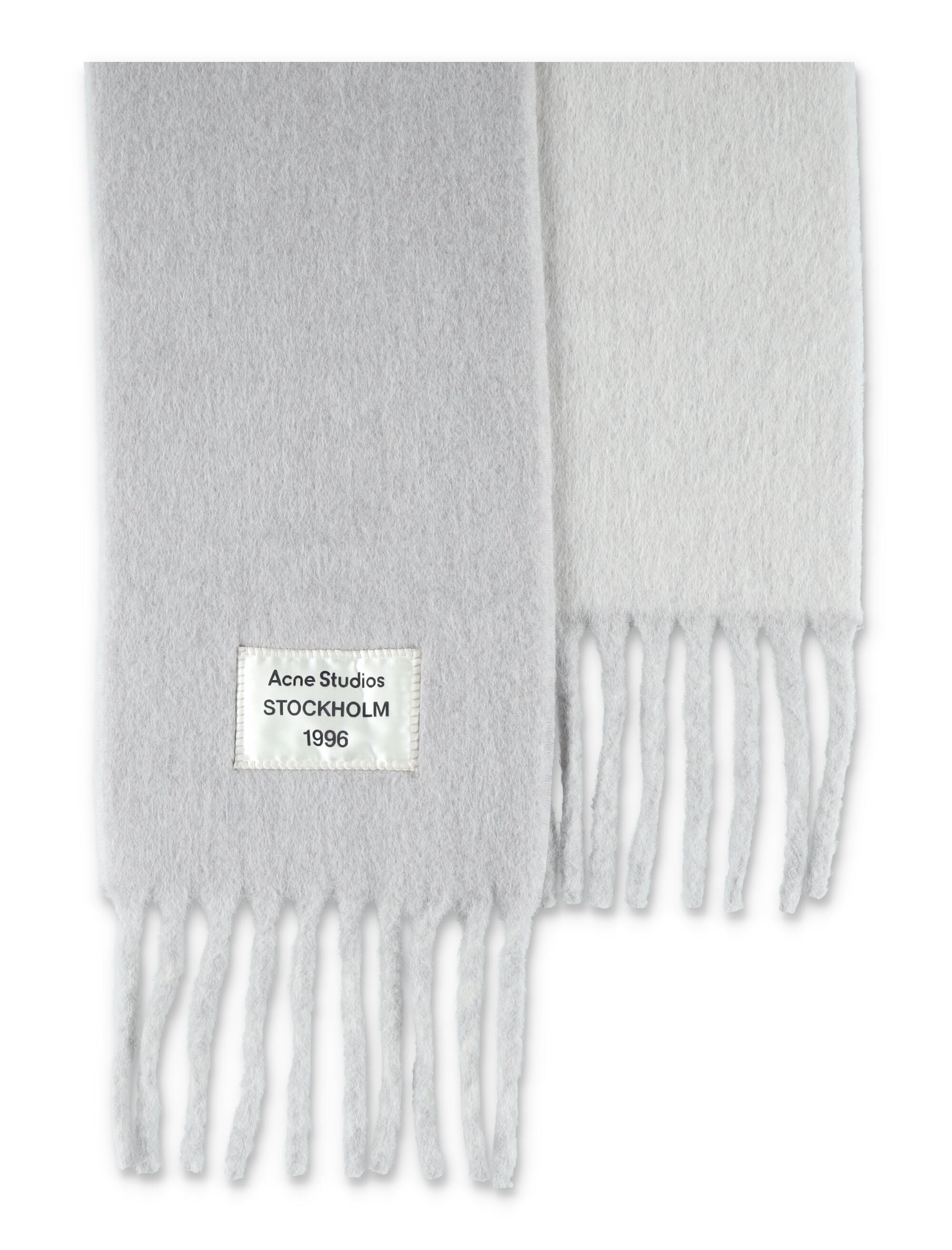 ACNE STUDIOS Wool Scarf with Fringes - 216 cm x 26 cm
