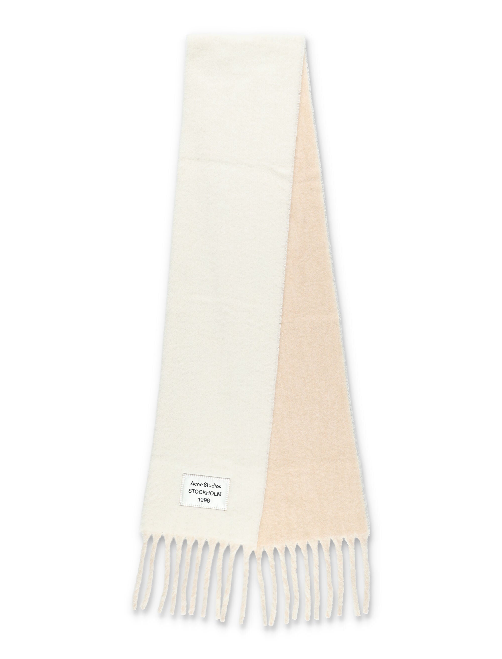 ACNE STUDIOS Wool Scarf with Fringes - 216 cm x 26 cm