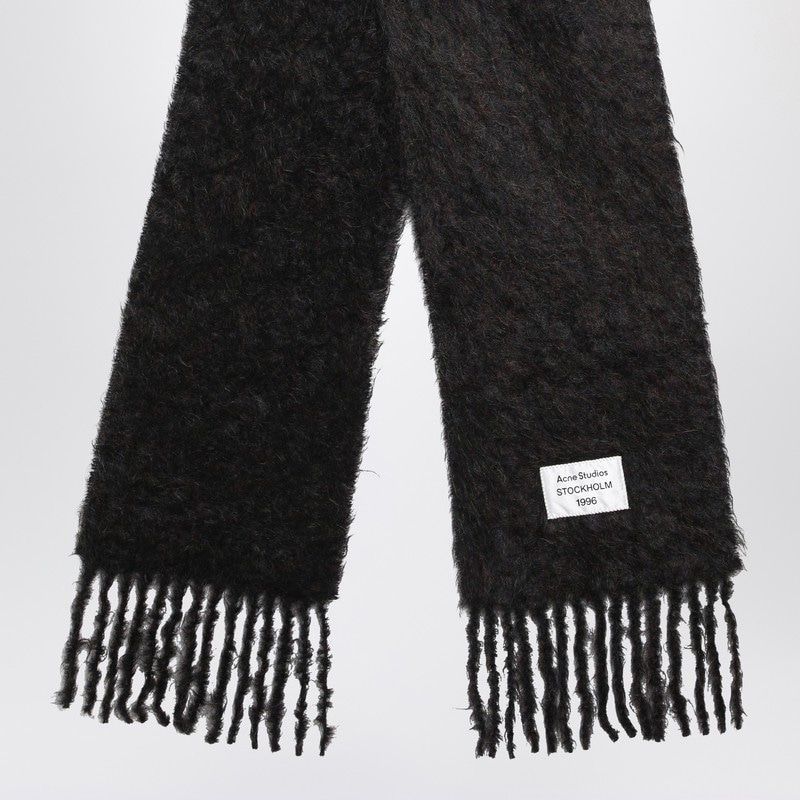 ACNE STUDIOS Wool Scarf with Logo - FW25