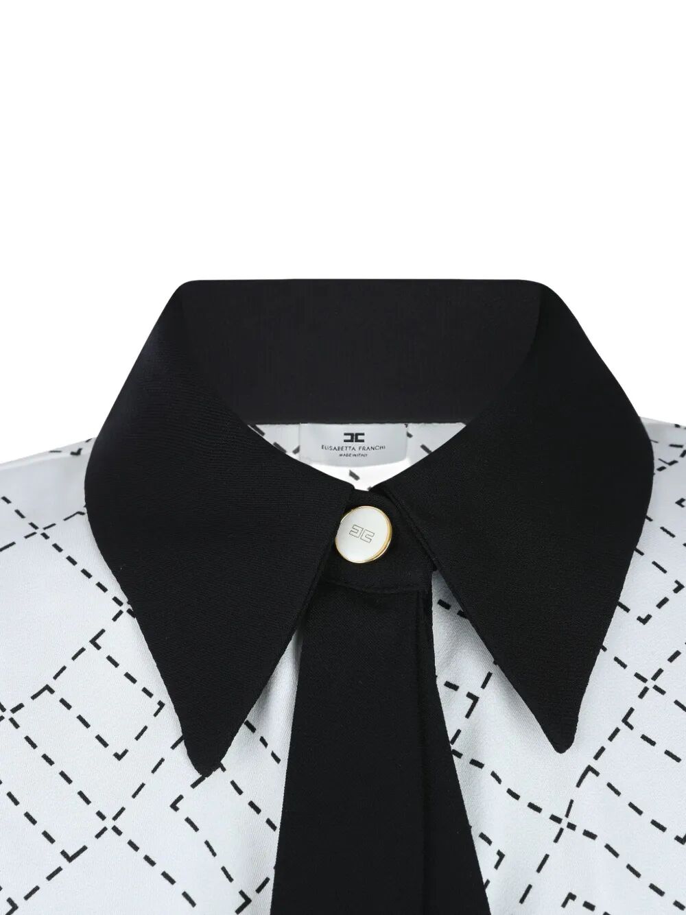 ELISABETTA FRANCHI Elegant Contrast Shirt for Women - Autumn/Fall 2025