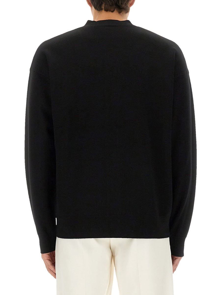 DRÔLE DE MONSIEUR Sophisticated Merino Wool Sweater for Men - FW25