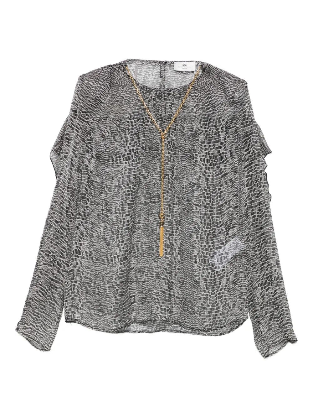 ELISABETTA FRANCHI Silk Shirt for Women - FW25 Collection