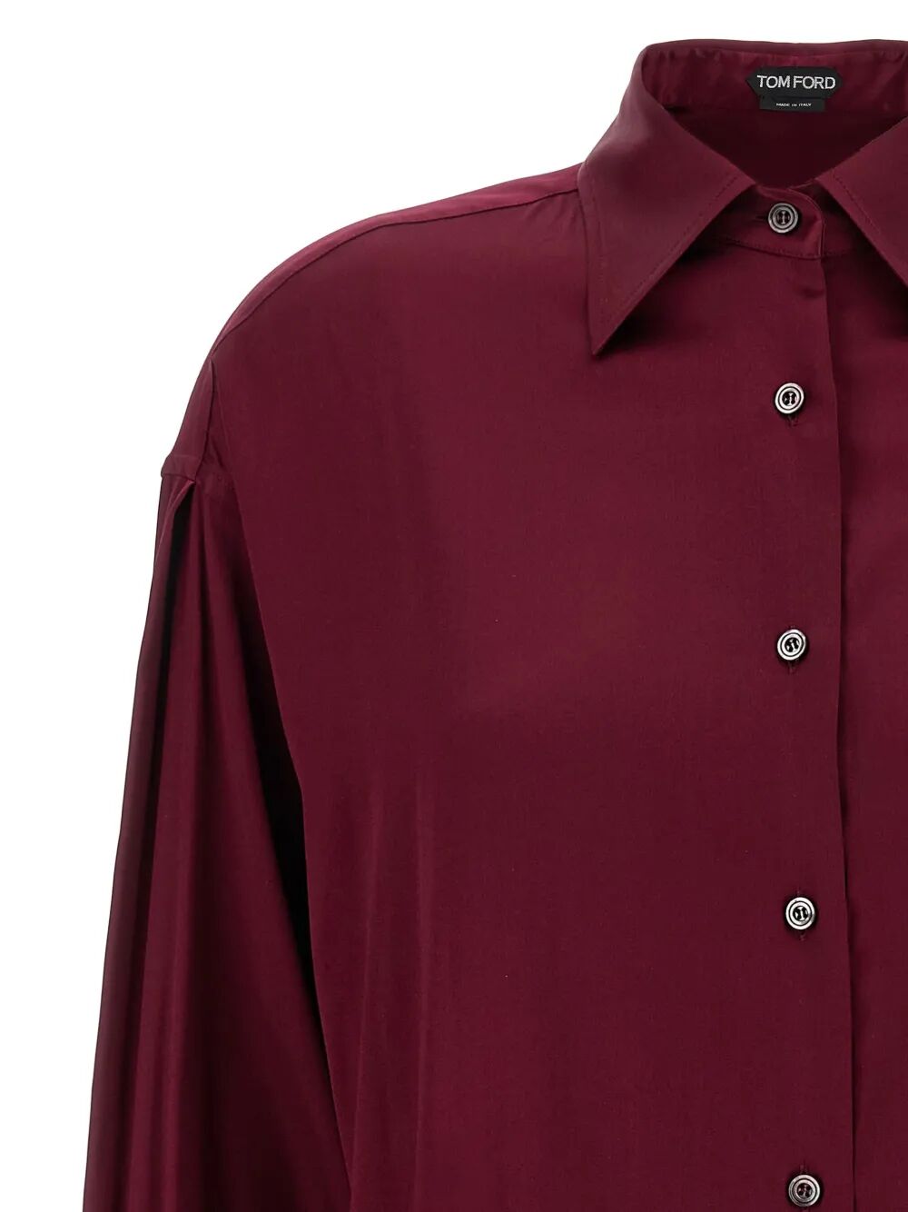 TOM FORD Silk Shirt with Slightly Asymmetric Bottom Edge for Women
