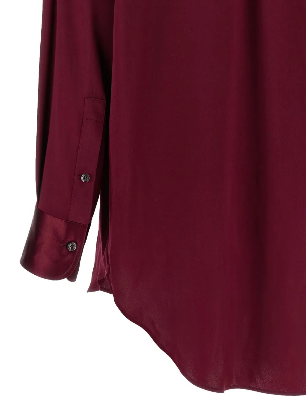 TOM FORD Silk Shirt with Slightly Asymmetric Bottom Edge for Women