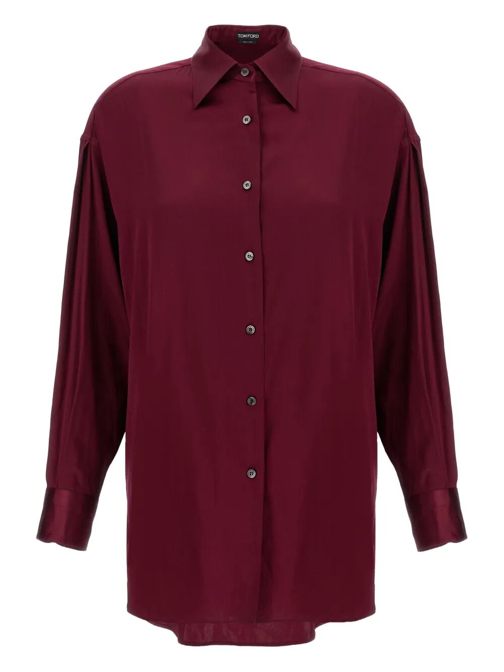 TOM FORD Silk Shirt with Slightly Asymmetric Bottom Edge for Women