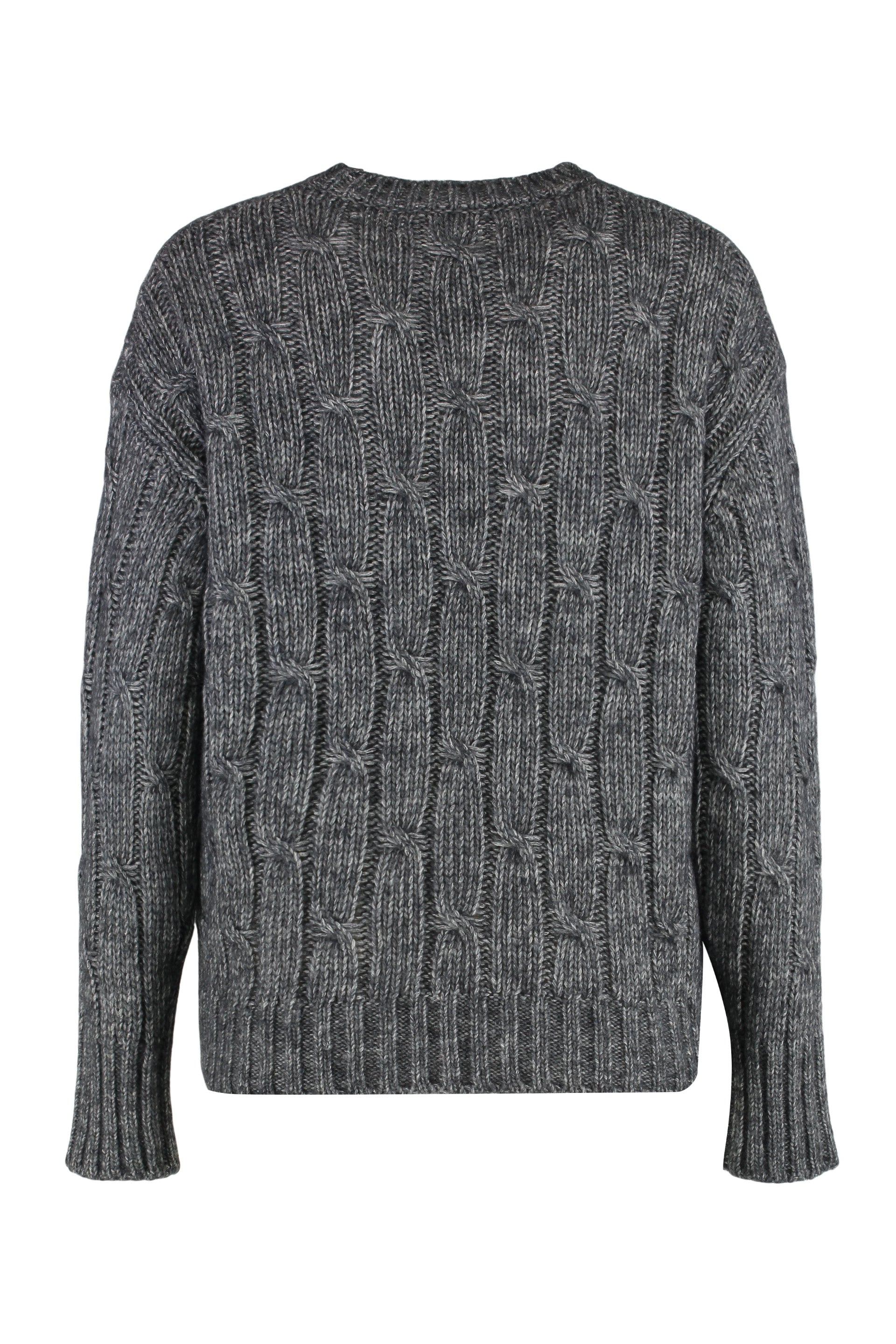 S MAX MARA Embellished Cotton Blend Crew-Neck Sweater
