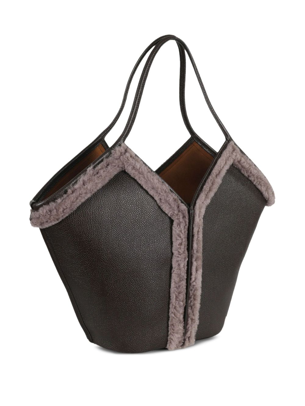 HEREU Leather Shopping Handbag