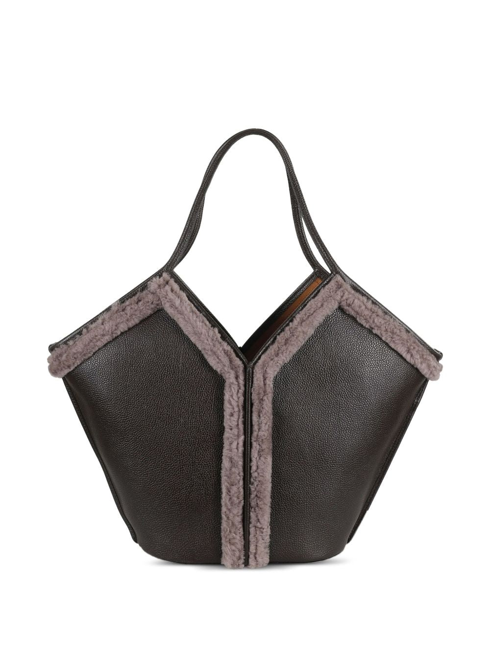 HEREU Leather Shopping Handbag