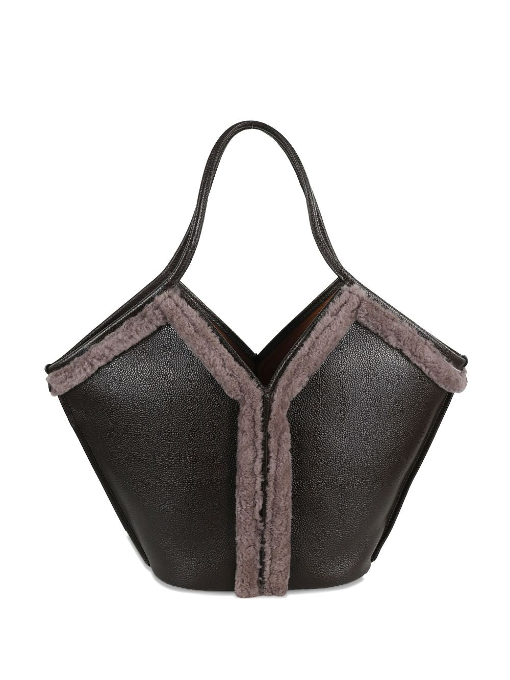 HEREU Leather Shopping Handbag