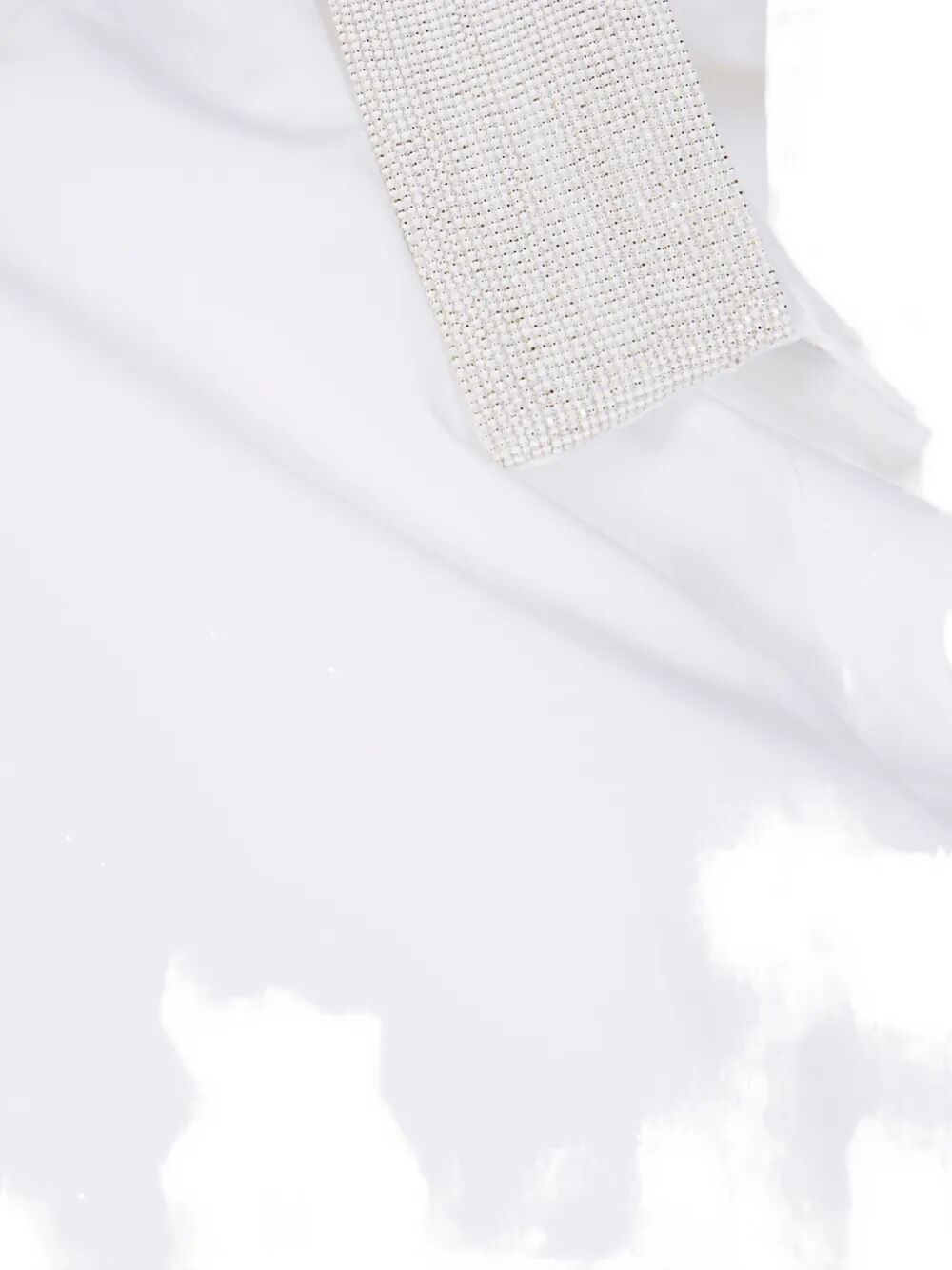 FABIANA FILIPPI Elegant Shirt with Filo Diamante Collar for Women - FW25