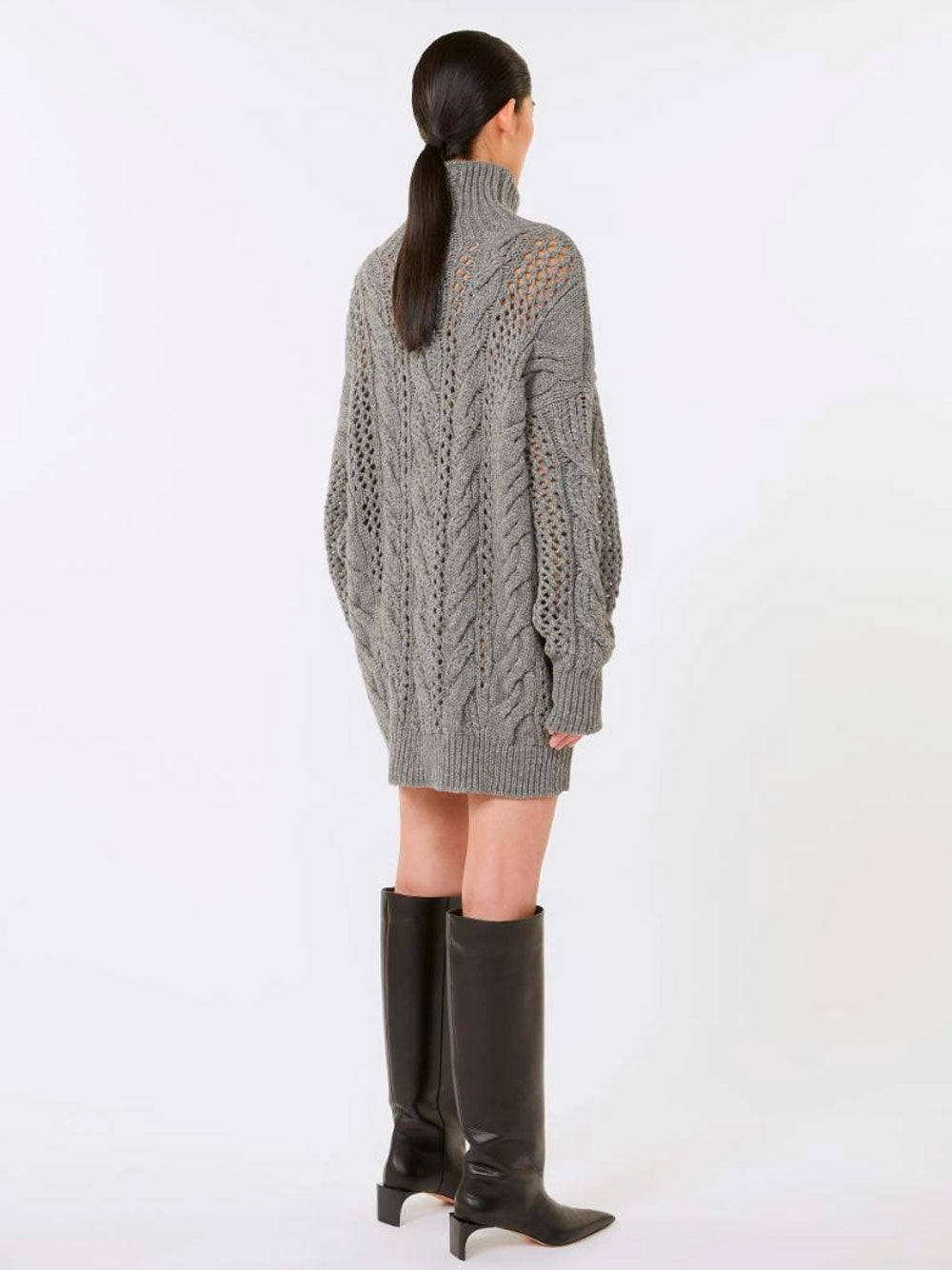 MAX MARA SPORTMAX Oversized Cable-Knit Wool Blend Sweater