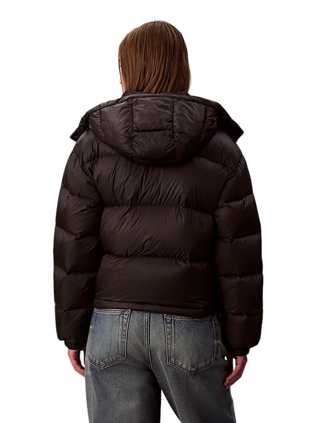 CALVIN KLEIN Cropped Boxy Fit Jacket with Detachable Hood