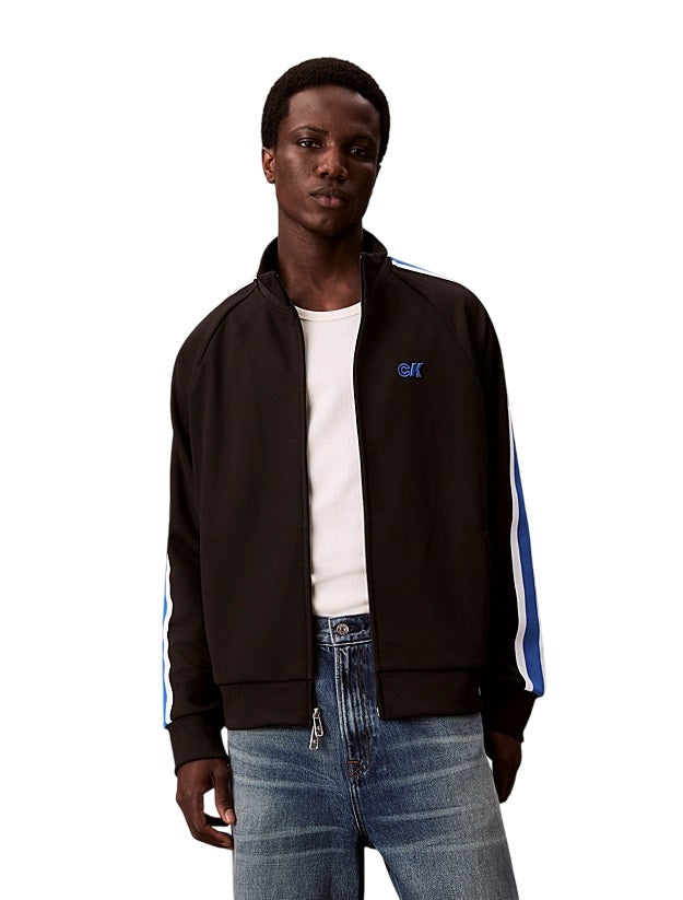 CALVIN KLEIN Relaxed Fit Mandarin Collar Sweatshirt for Men