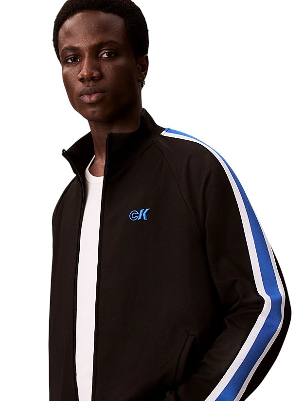 CALVIN KLEIN Relaxed Fit Mandarin Collar Sweatshirt for Men