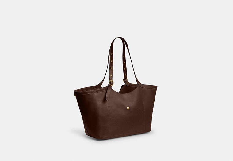 COACH Natural Grain Leather Gramercy Tote Handbag - Large Travel Bag