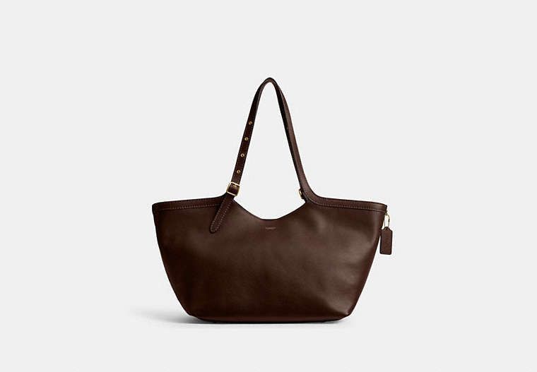 COACH Natural Grain Leather Gramercy Tote Handbag - Large Travel Bag