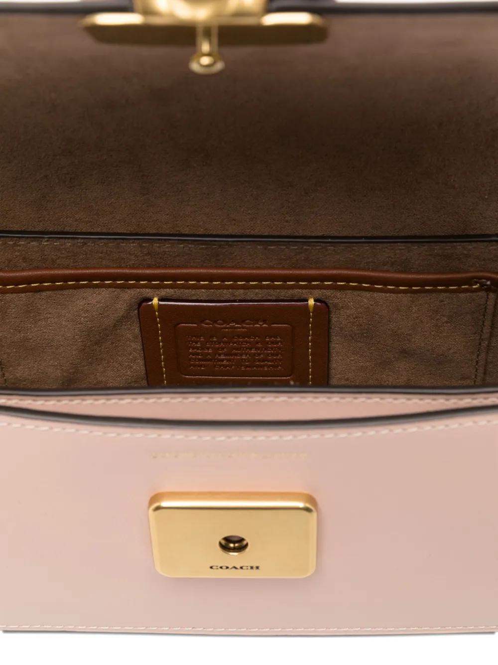 COACH Zoe Mini Leather Shoulder Handbag