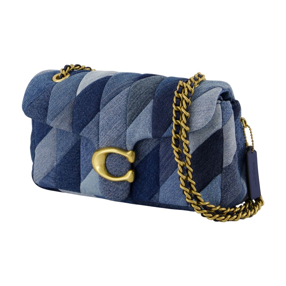 COACH Patchwork Denim Tabby Shoulder Handbag 26
