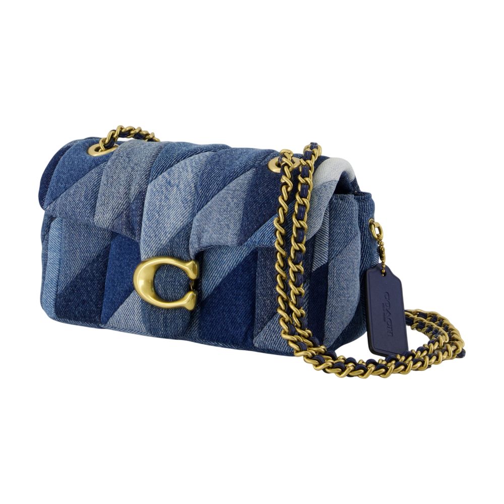 COACH Patchwork Denim Tabby Shoulder Handbag 20
