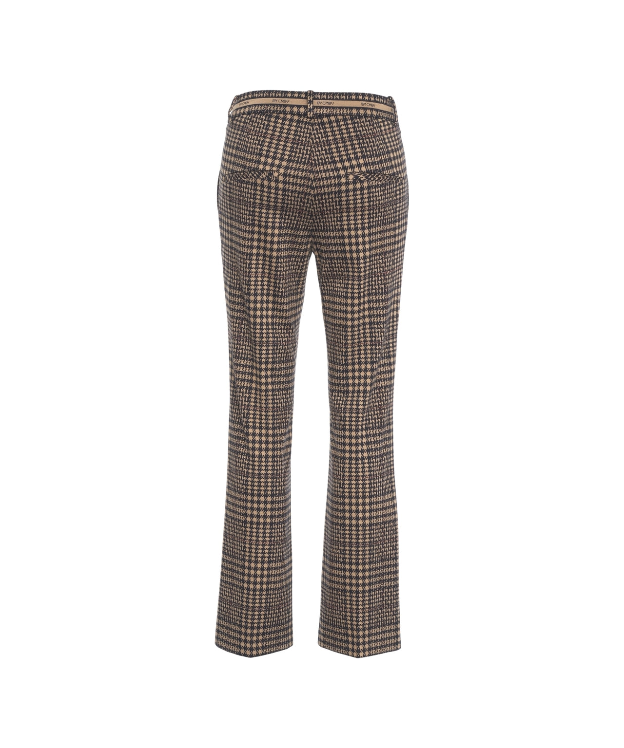 CAMBIO Flared Trousers with Houndstooth Pattern - Women's