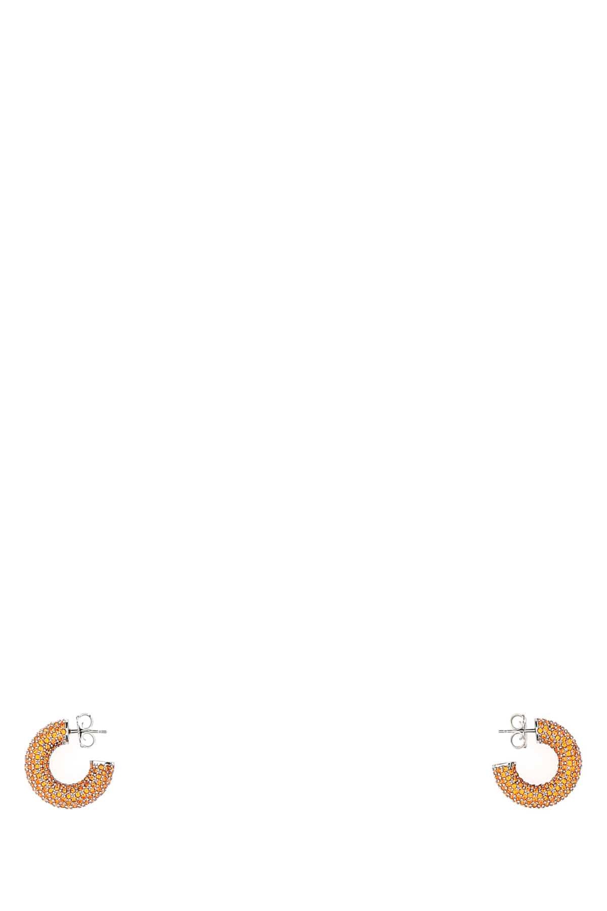 AMINA MUADDI Mini Embellished Metal Hoop Earrings