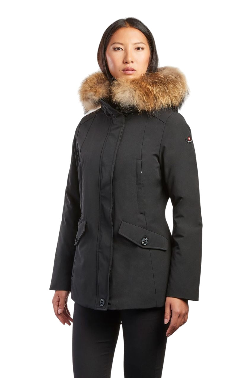 CANADIENS Women's Mini Parka Jacket for Extreme Cold