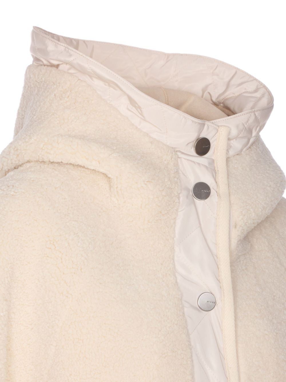 PINKO Women's Shearling Effect Hooded Jacket