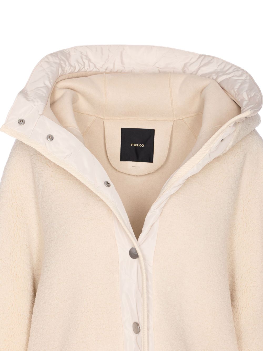 PINKO Women's Shearling Effect Hooded Jacket