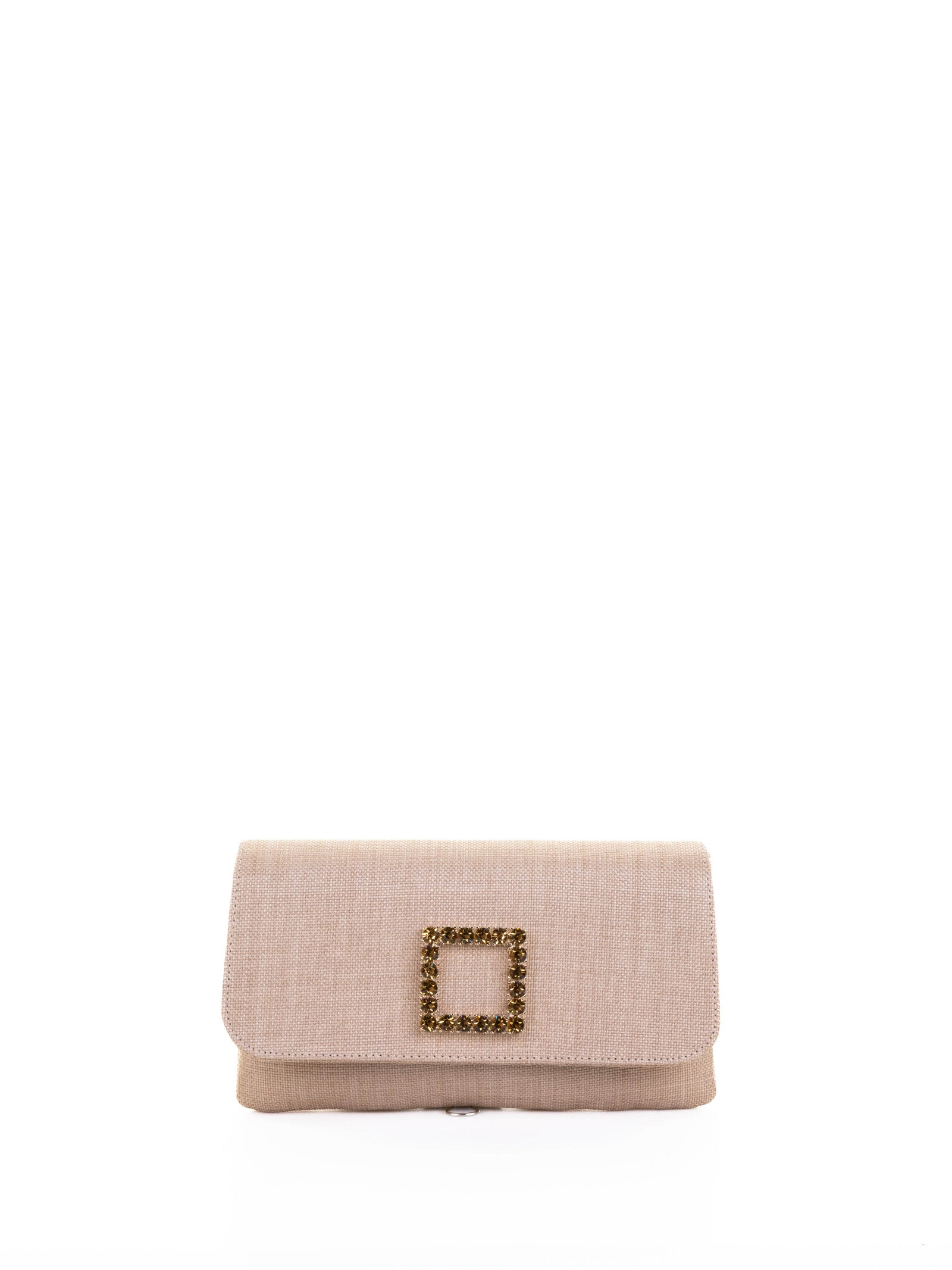 ROBERTO FESTA Tweed Clutch Bag with Accessory