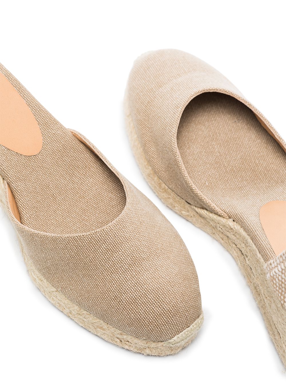 CASTAÑER High Heel Canvas Espadrilles with Ankle Strap