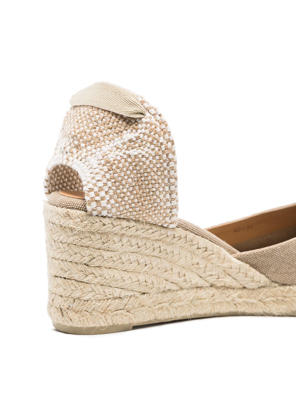 CASTAÑER High Heel Canvas Espadrilles with Ankle Strap