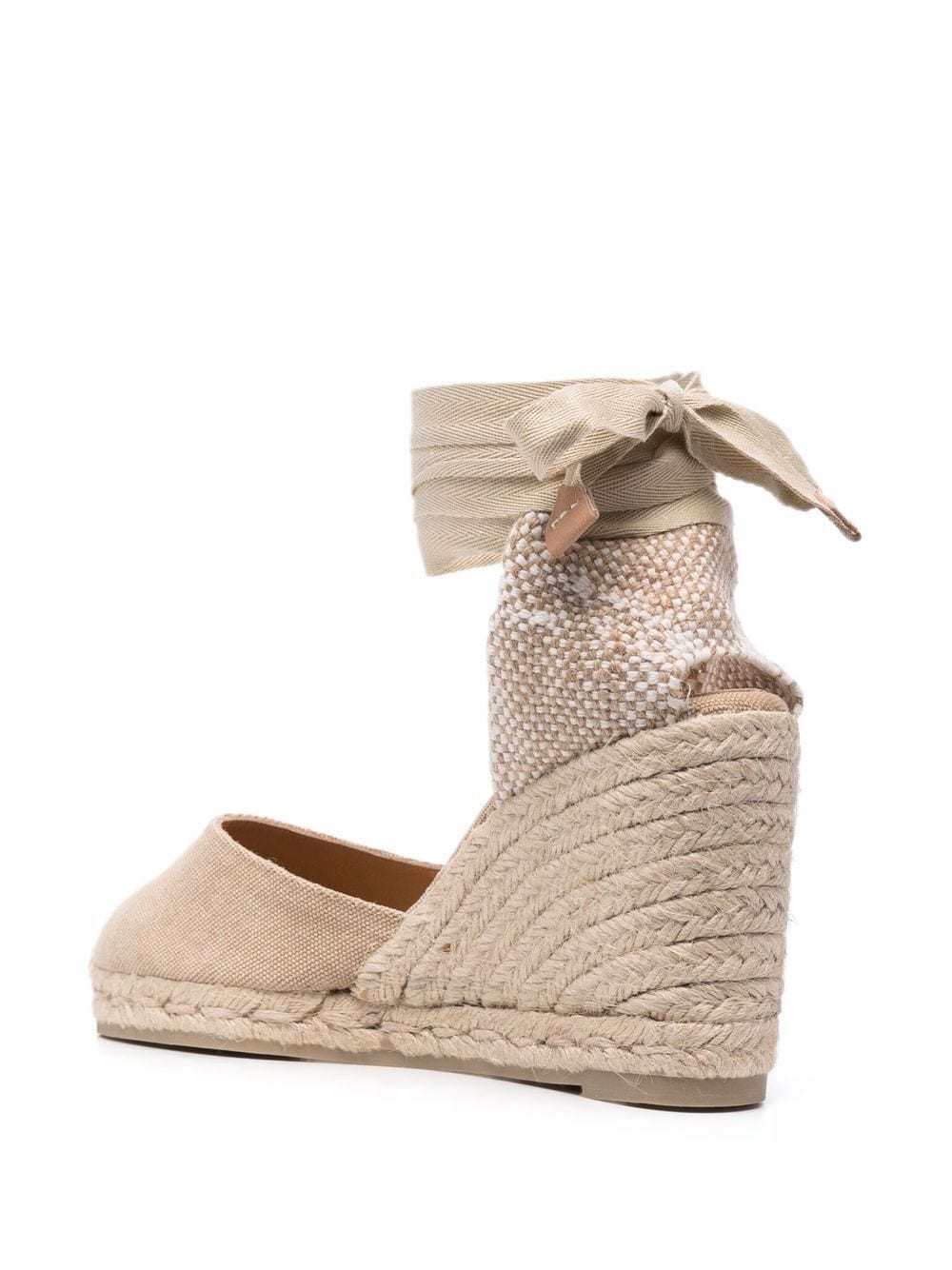 CASTAÑER Almond Toe Platform Espadrilles with Rear Tie Fastening