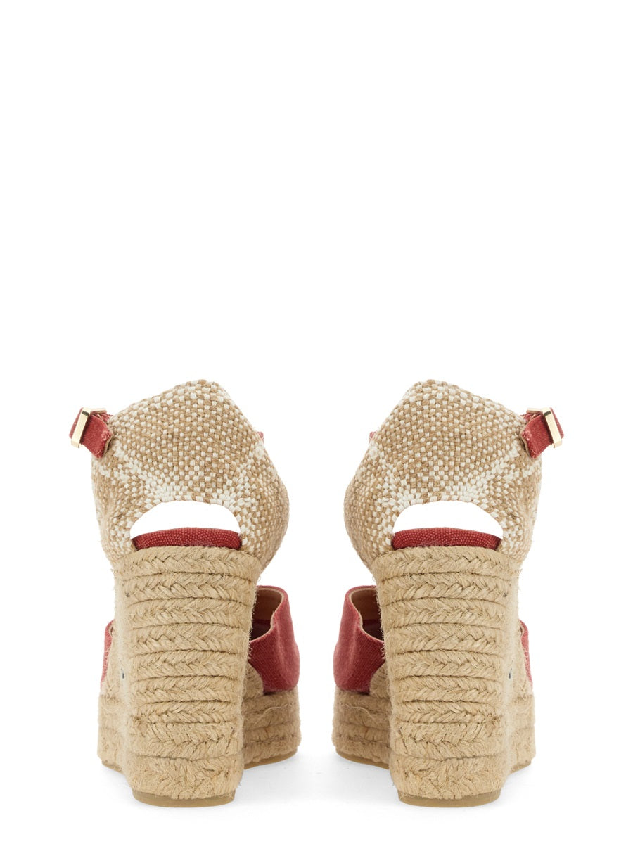 CASTAÑER Women's Jute Covered Wedge Espadrilles - 11 CM