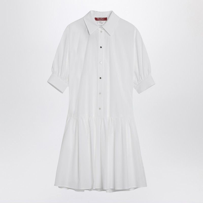 MAX MARA STUDIO Short Cotton Shirt Dress