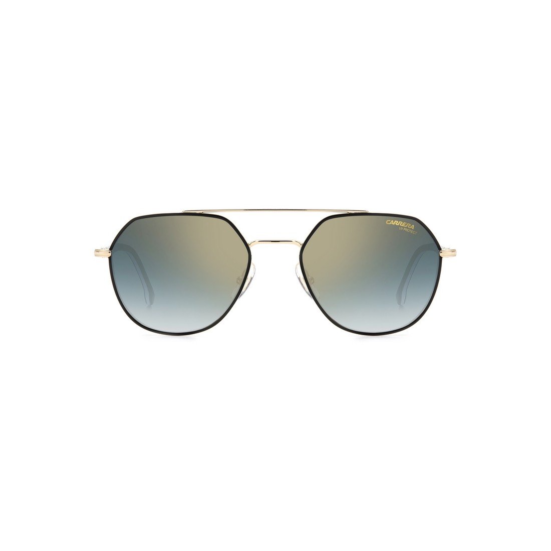 CARRERA Unisex Mini Metal Sunglasses with Blue Shaded Mirror Lenses