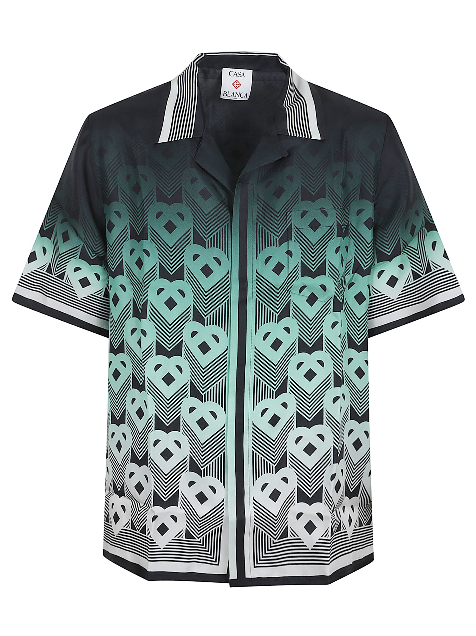 CASABLANCA Luxurious Silk Gradient Shirt for Men - FW25