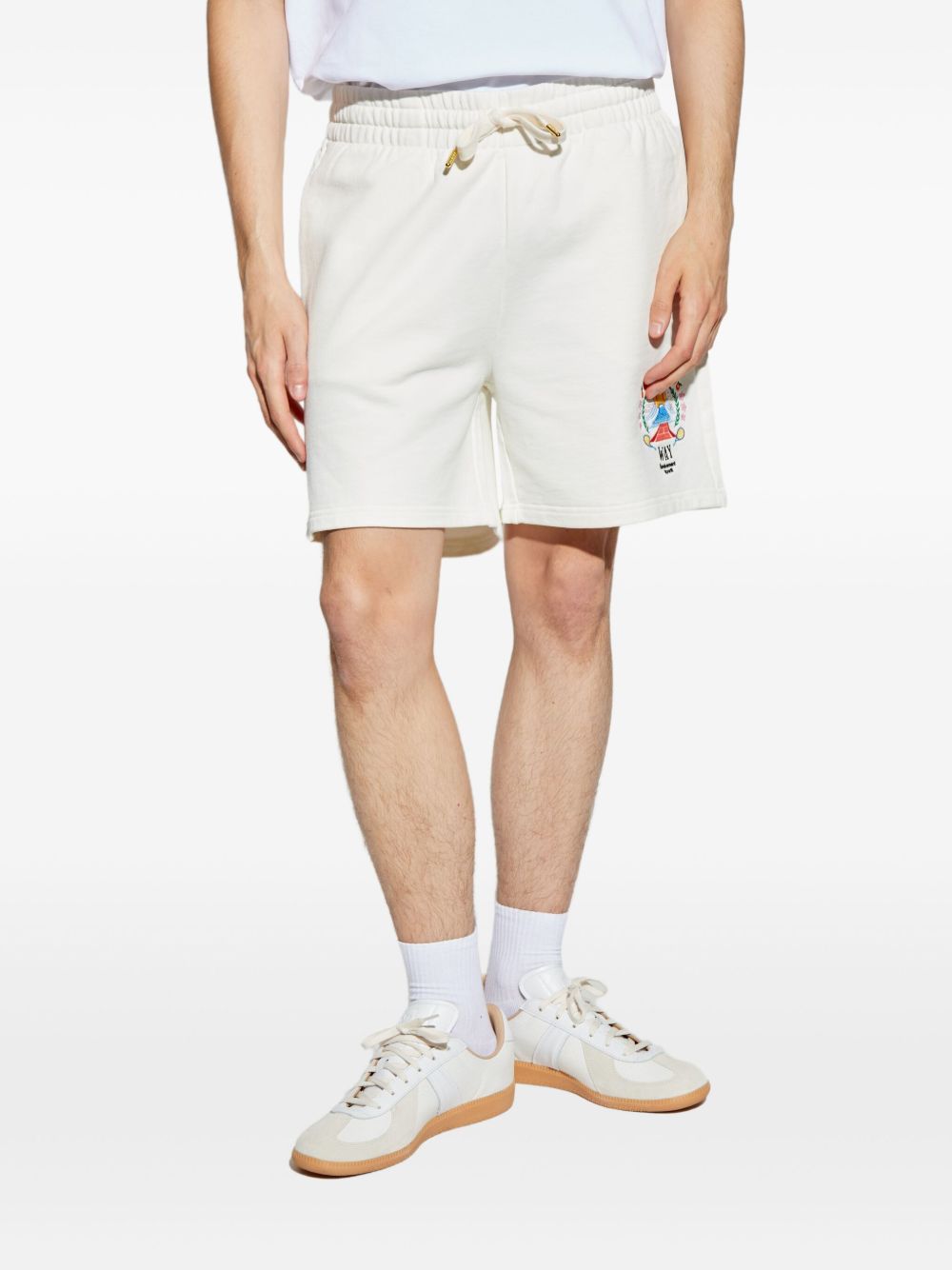 CASABLANCA Stylish Cotton Mini Shorts for Men