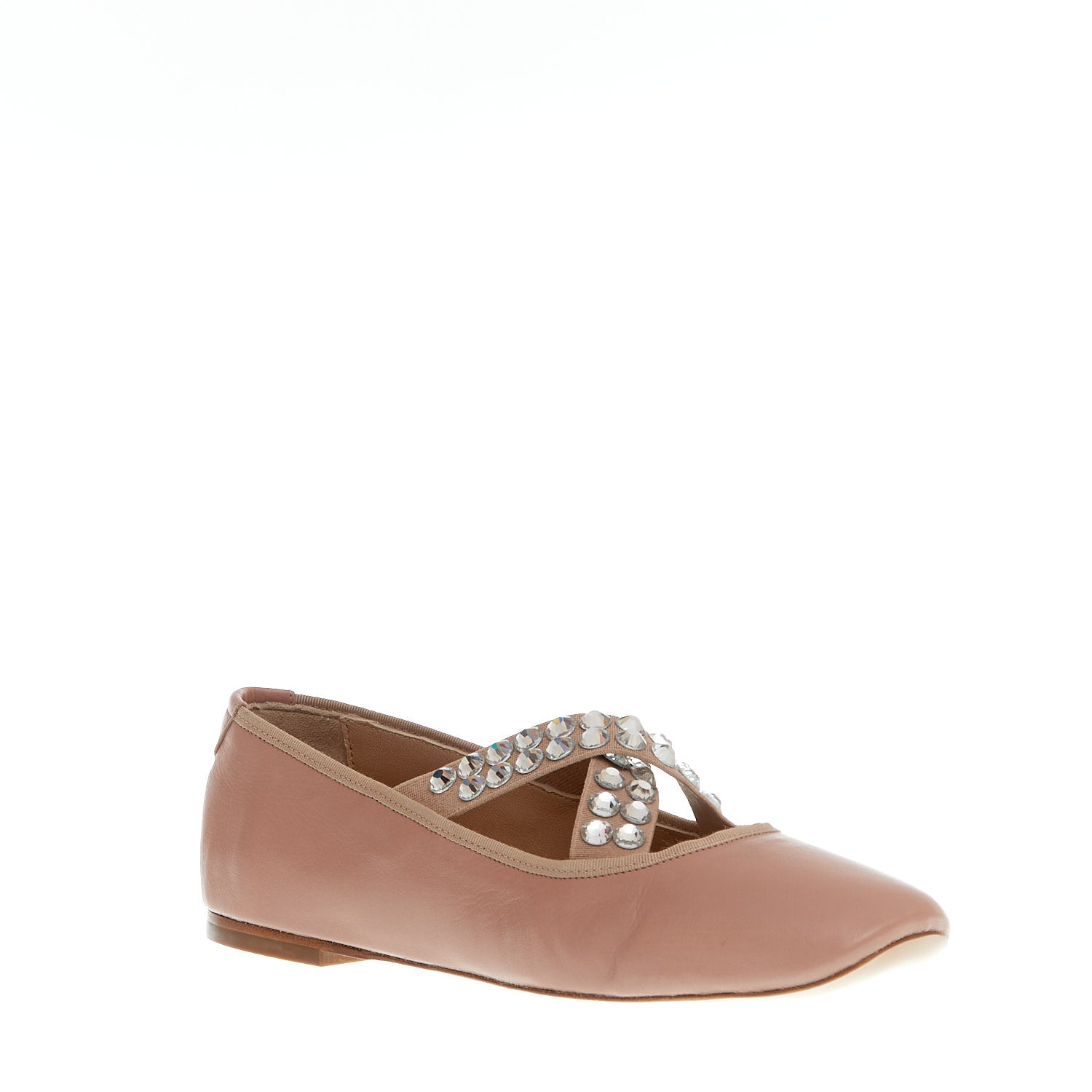 CASADEI Elegant Cross Strap Ballerina Shoes