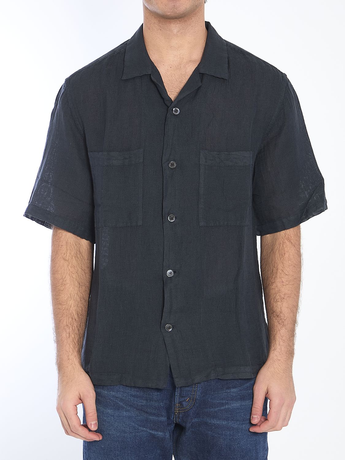 BARENA Short-Sleeve Net Shirt