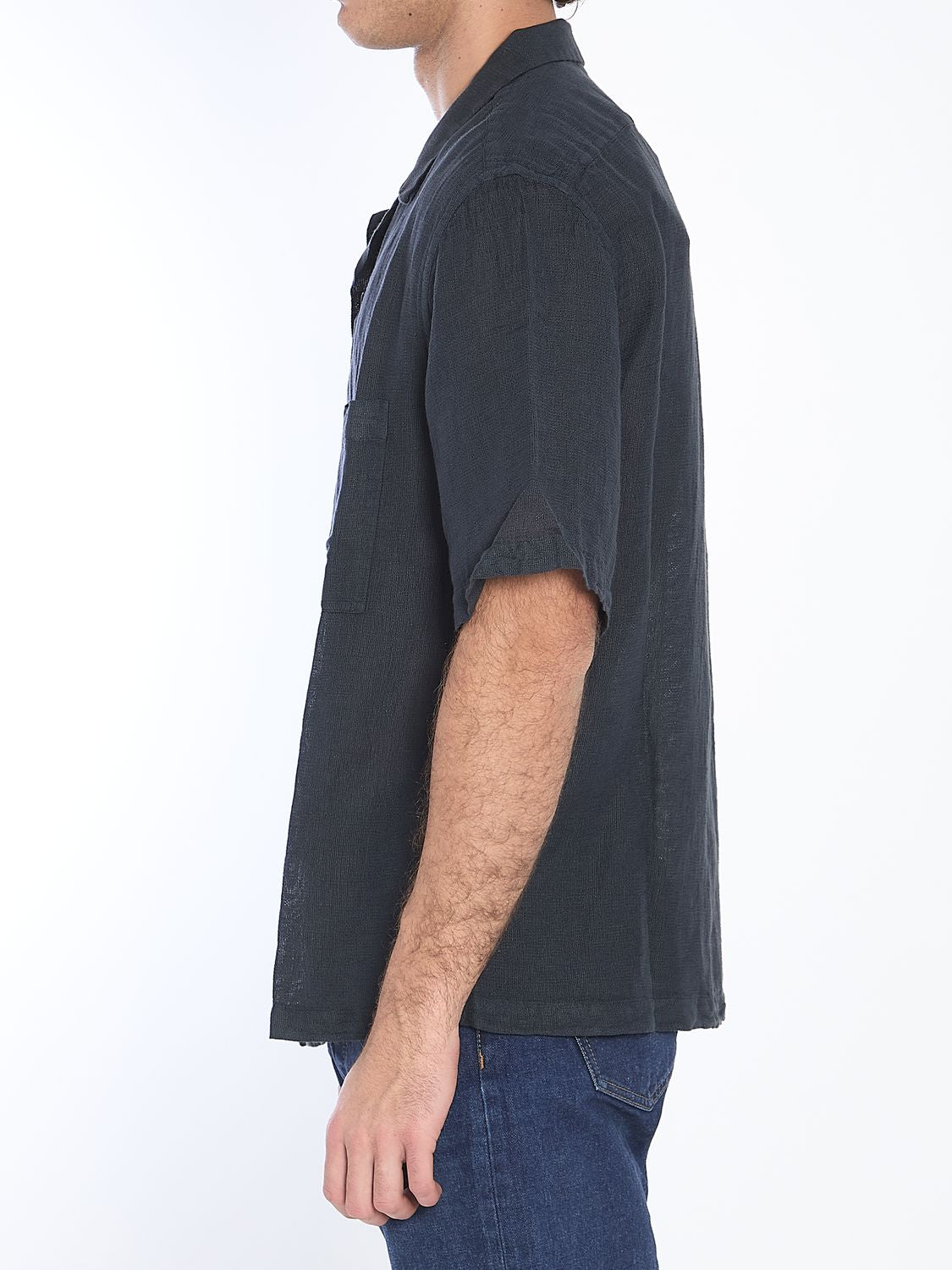 BARENA Short-Sleeve Net Shirt