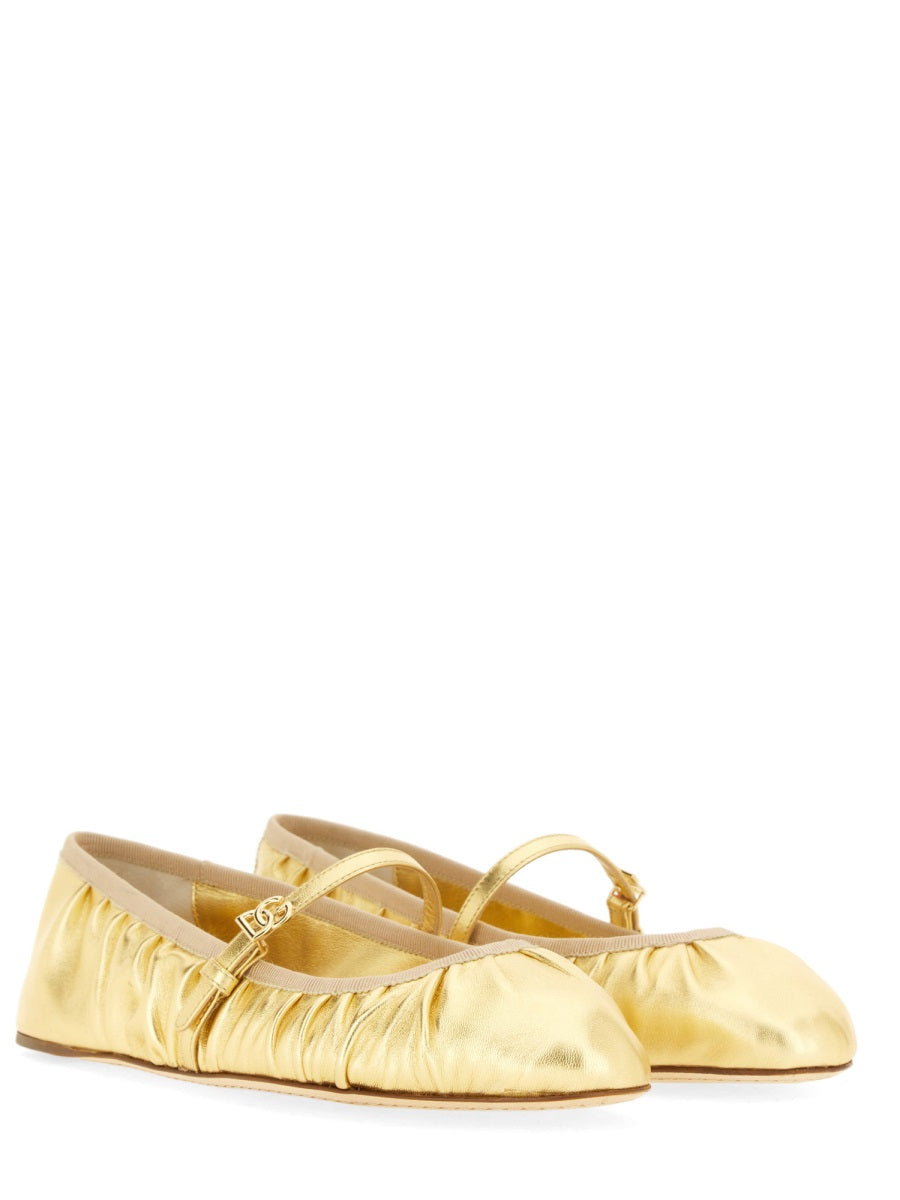 DOLCE & GABBANA Elegant Nappa Ballerina for Women