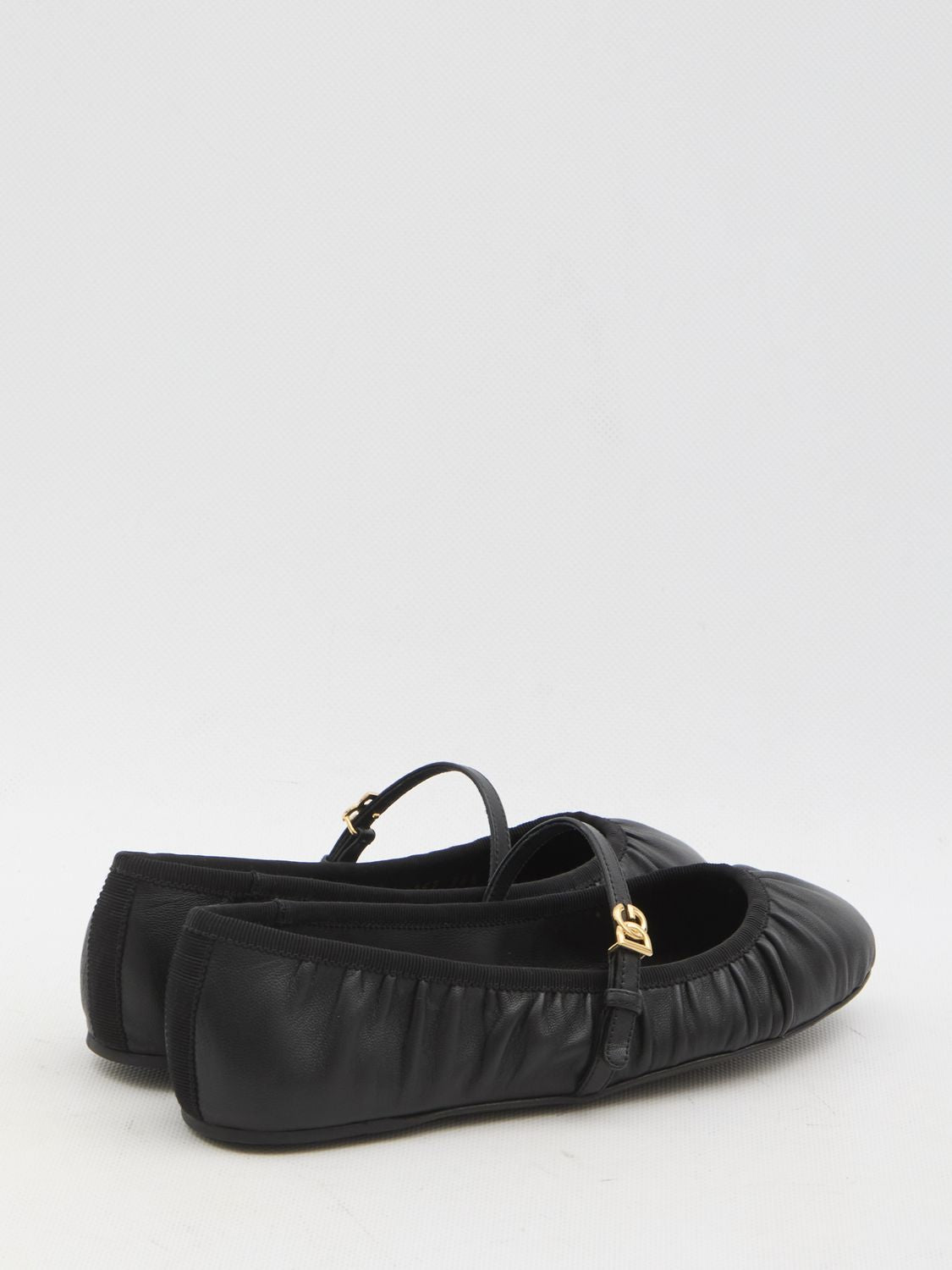 DOLCE & GABBANA Premium Nappa Leather Ballerinas for Women