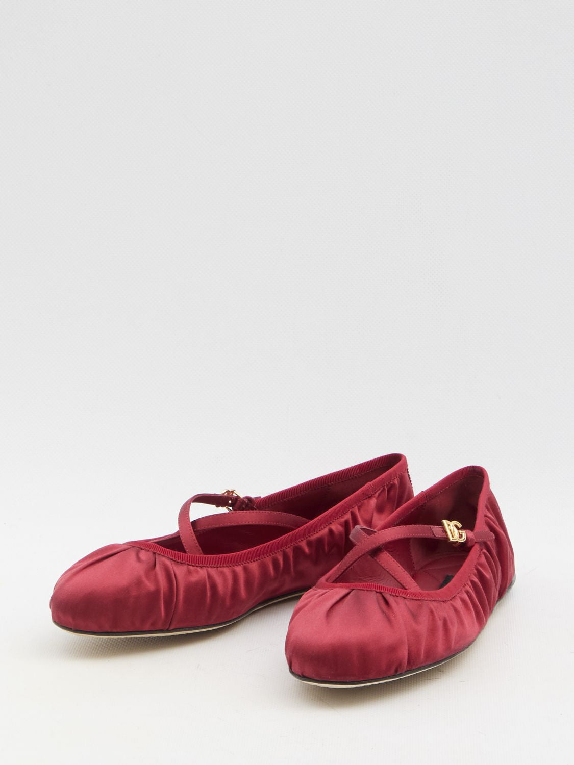 DOLCE & GABBANA Mini Satin Ballerina Shoes
