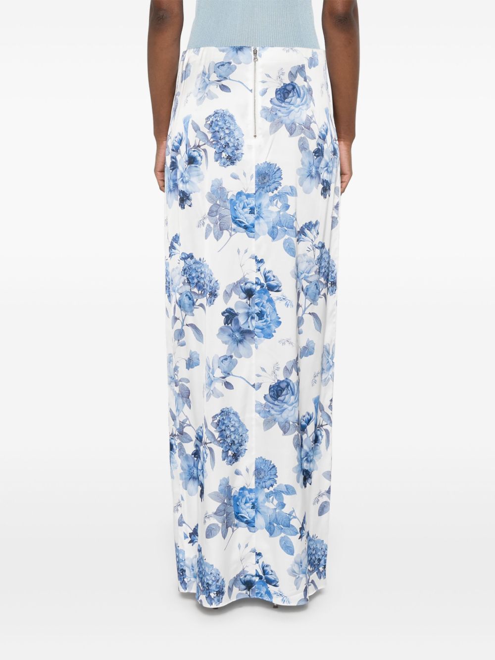 ALICE + OLIVIA Floral Printed Long Skirt