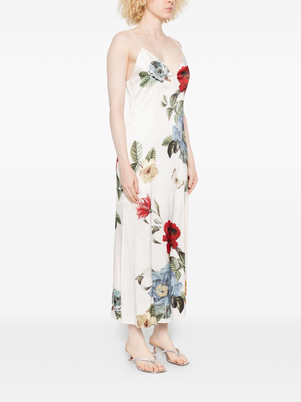 ALICE + OLIVIA Mini Silk & Nylon Slip Dress