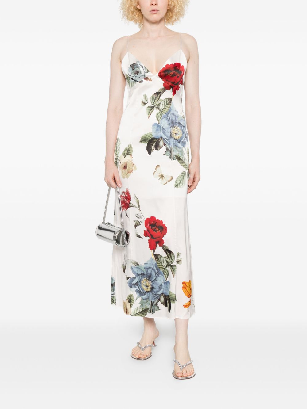 ALICE + OLIVIA Mini Silk & Nylon Slip Dress