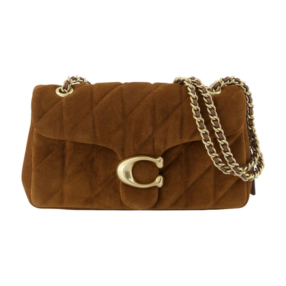 COACH Mini Quilted Suede Chain Shoulder Bag