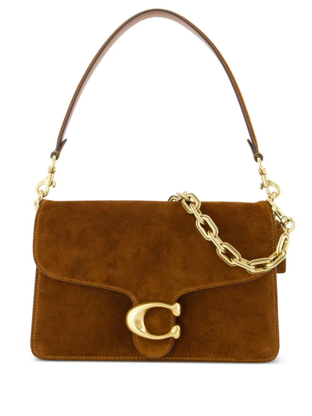 COACH Leather Tabby Shoulder Bag with Removable Chains