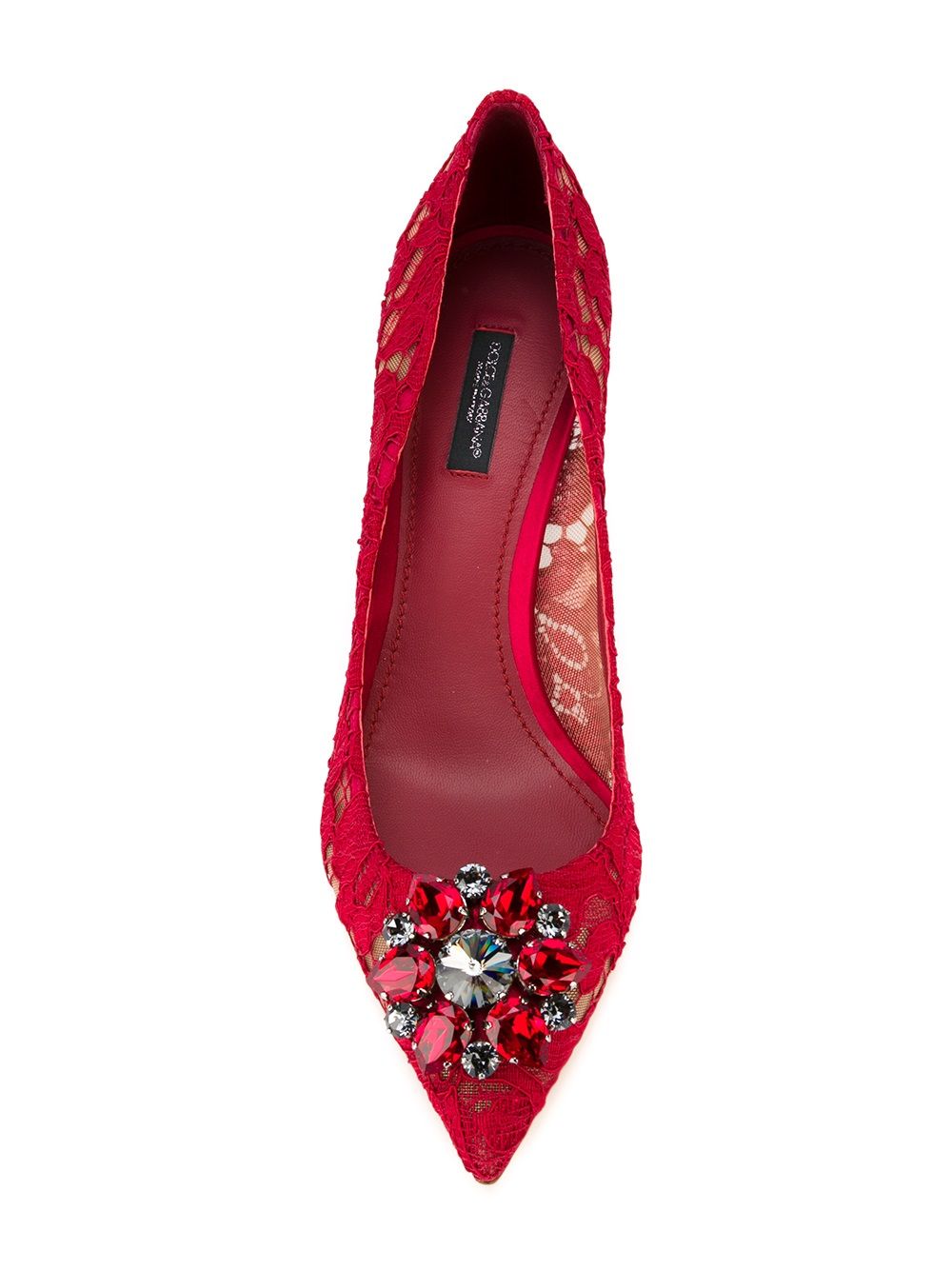 DOLCE & GABBANA Chic Cotton Pumps with Stiletto Heel